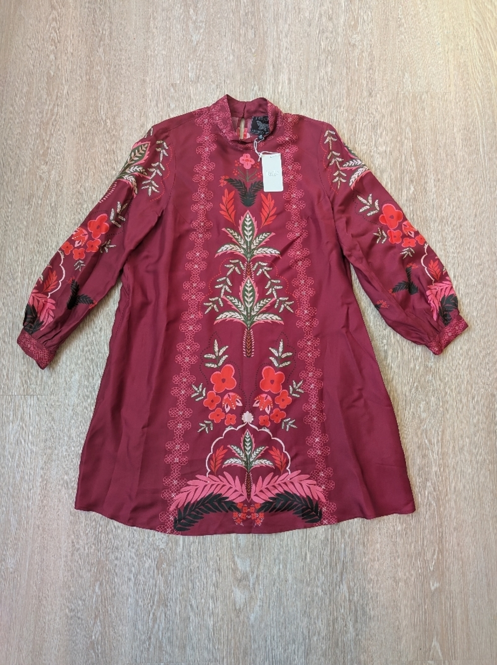 Johnny Was Dress Women's Medium Kalova Mini Caleta Cea Silk Blend NWT - Picture 2 of 13
